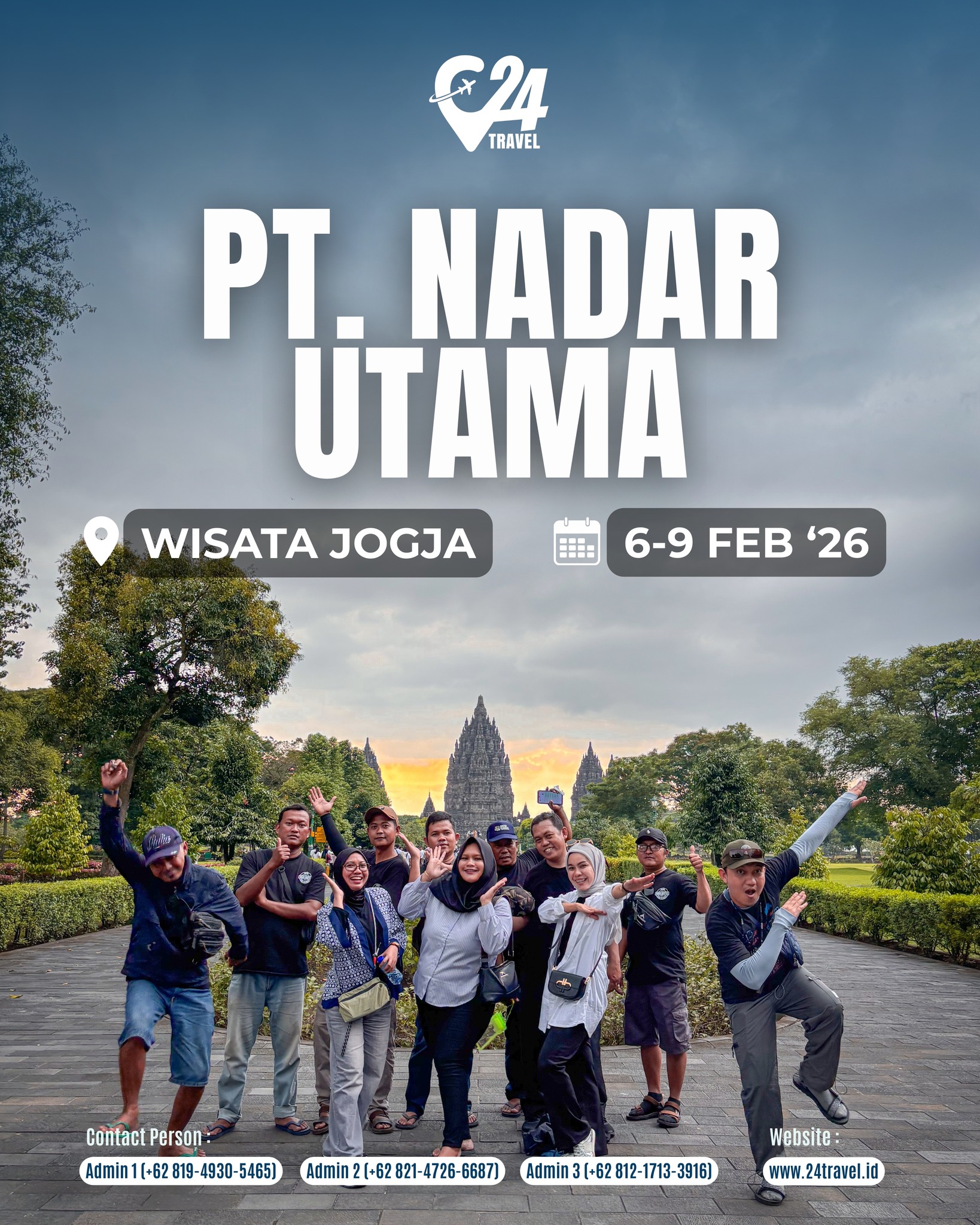 Liburan ke Jogja selalu punya tempat spesial di hati.
Budaya, kuliner, dan suasana hangatnya bikin perjalanan terasa lengkap.
Yuk, wujudkan liburan santai yang penuh cerita dan kenangan.Info promo & konsultasi klik link bio 👉 @24travel.id#24travel #semuabisaliburan #paketwisatajogja #tripjogja
