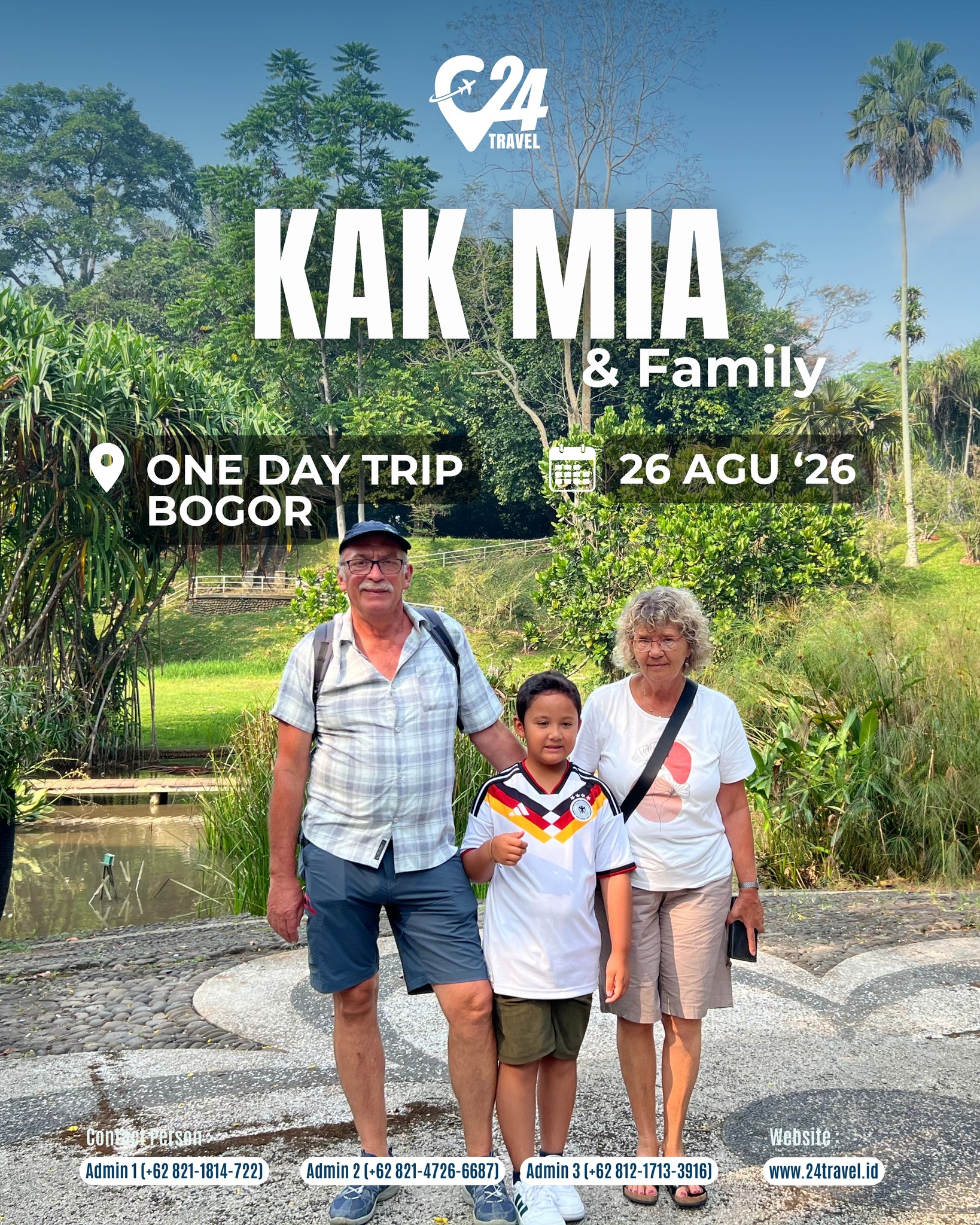 A Day Well Spent in Bogor. 🌿🤍
Enjoying a day of exploring, relaxing, and making memories with Kak Mia and family.#24travel #semuabisaliburan #paketwisatabogor #onedaytripbogor