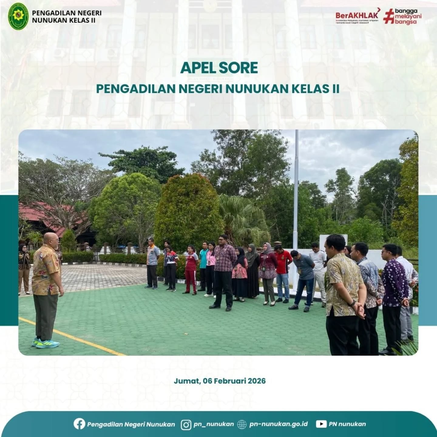 Jumat 06 Februari 2026 Bertempat di halaman kantor…