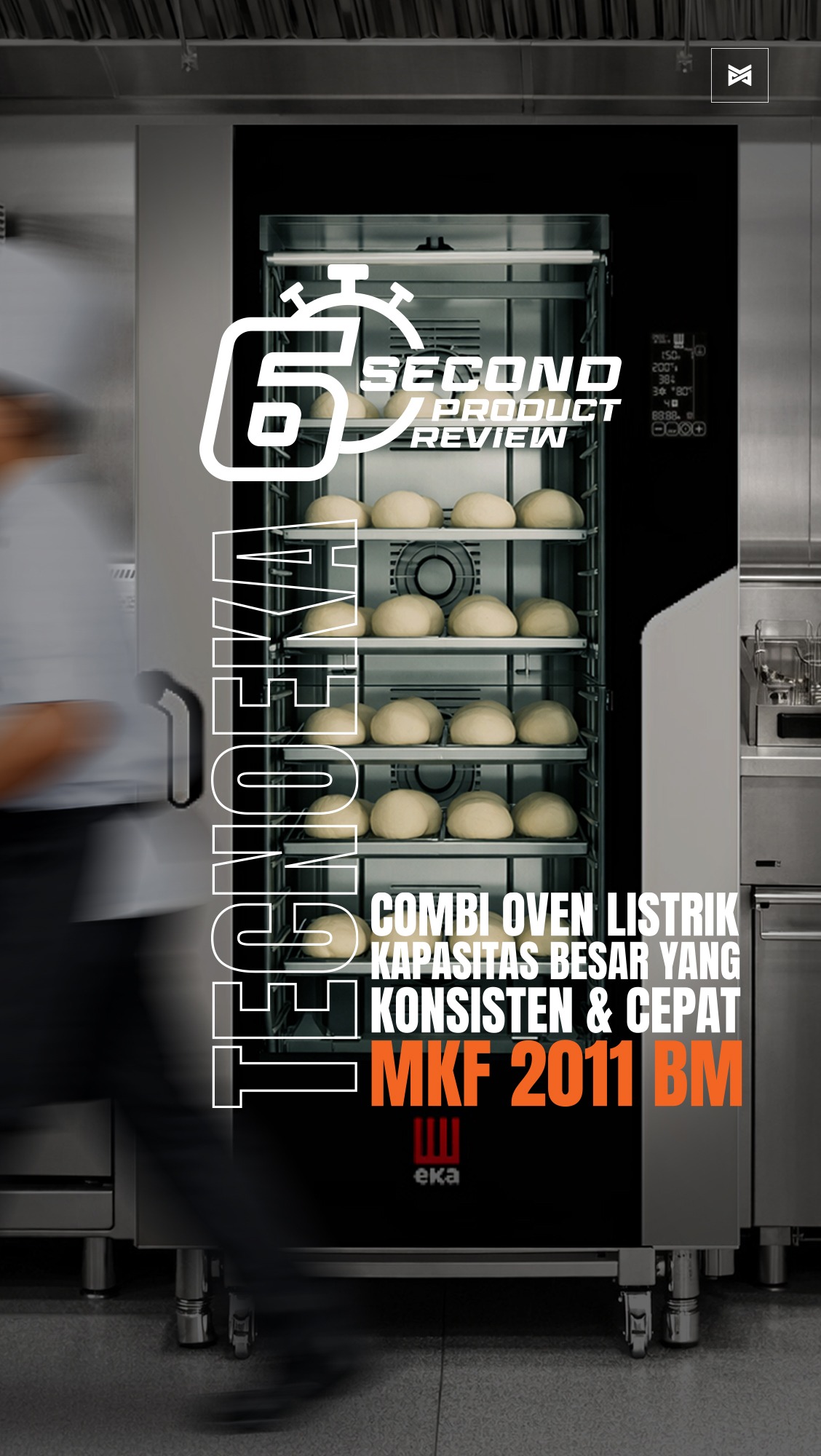 Kalau dapur lo sudah produksi ratusan sampai ribuan porsi per hari,
oven kecil bukan solusi lagi.
Ini Tecnoeka MKF 2011 BM.
Combi oven listrik dengan kapasitas 20 tray GN 1/1.
Artinya satu siklus bisa langsung beres banyak produksi.
Baking, roasting, steaming, sampai regenerating —
semua matang rata dari tray atas sampai bawah.
Yang menarik:
• Kapasitas 20 tray GN 1/1
• Suhu stabil 30°C – 270°C
• Panel sentuh 7 inch dengan program yang bisa disimpan
• Cleaning otomatis
• IPX4 — tahan percikan air dari segala arah
Di dapur profesional, yang dicari bukan cuma cepat.
Yang penting konsisten dan stabil setiap batch.
Kalau volume produksi dapur lo terus naik,
mungkin sudah waktunya upgrade equipment.
Chat tim MFK untuk konsultasi kebutuhan dapur profesional lo.