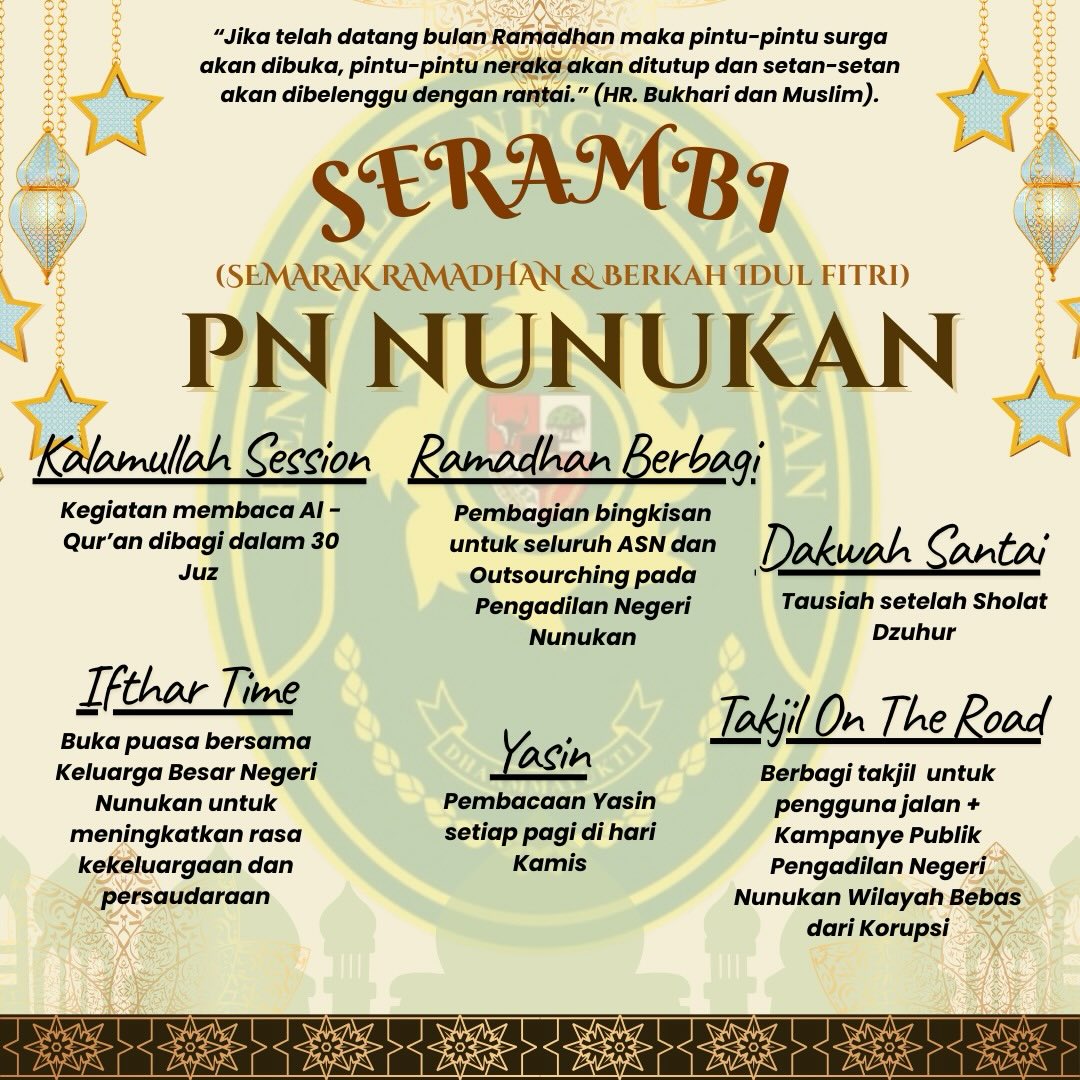 Pengadilan Negeri Nunukan menghadirkan semangat ke…