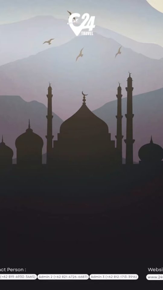 Selamat Hari Raya Idul Fitri 🌙
Mohon maaf lahir & batin dari kami, keluarga besar 24Travel.
Semoga hari yang suci ini membawa kebahagiaan, kedamaian, dan kesehatan untuk kita semua.
Semoga setiap perjalanan kita ke depan selalu dipenuhi kebaikan 🤍