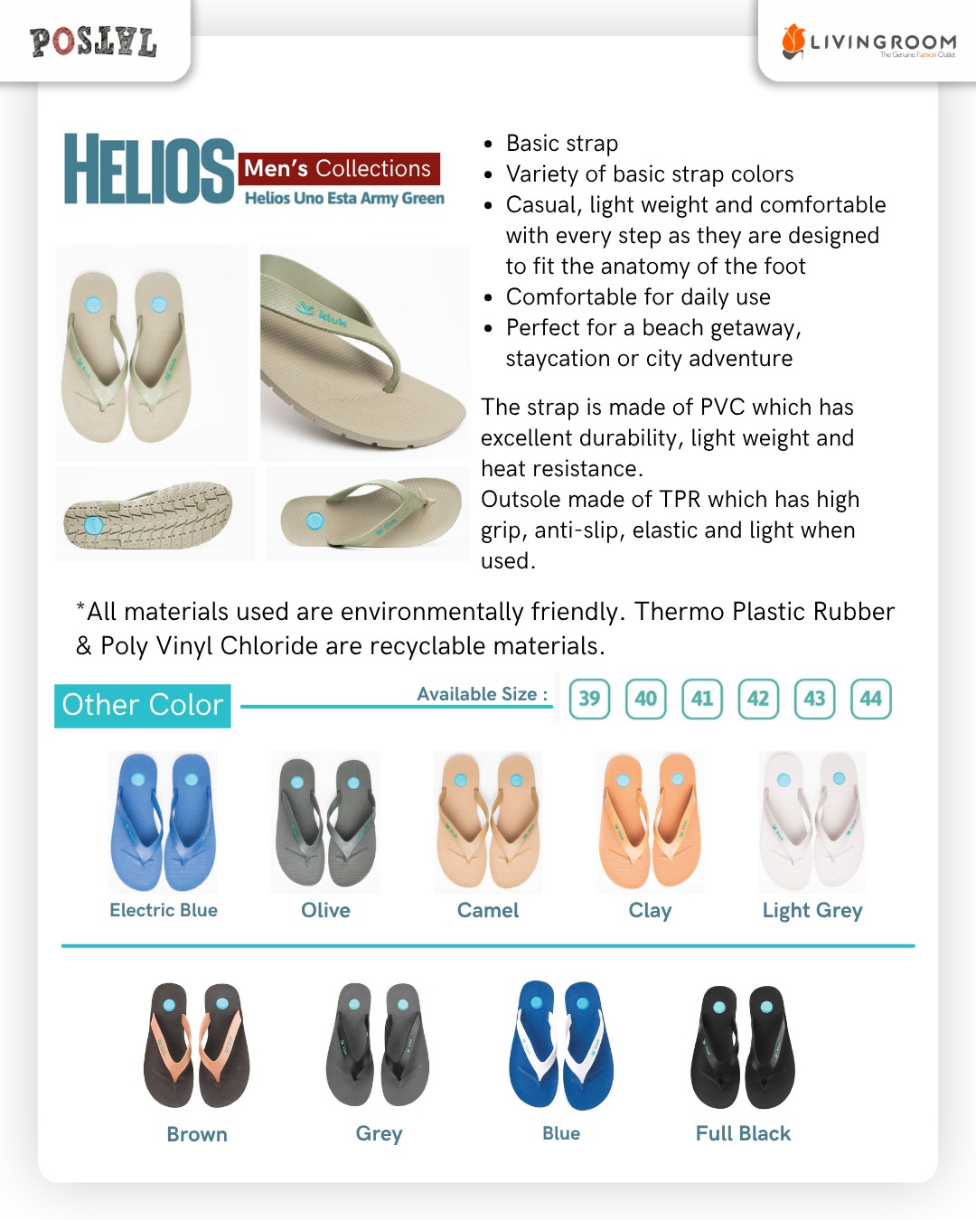 Siap melangkah lebih nyaman setiap hari? ✨
Di Livingroom kini hadir koleksi terbaru yaitu Kluk Sandal! Seri Luna Uno Esta Light Green ini didesain khusus mengikuti anatomi kaki, jadi dijamin super empuk dan ringan untuk menemani aktivitas harianmu.
Dari jalan-jalan santai di kota sampai staycation akhir pekan, this is your new go-to sandals! 🌿
#Livingroom #KlukSandal #LunaCollections #SandalWanita #EcoFriendlyFashion #LightGreen #SandalNyaman #NewArrival #LocalBrand #SummerVibes