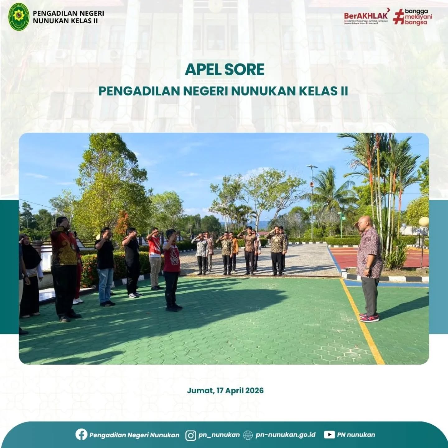 Jumat, 17 April 2026 Bertempat di halaman kantor,…
