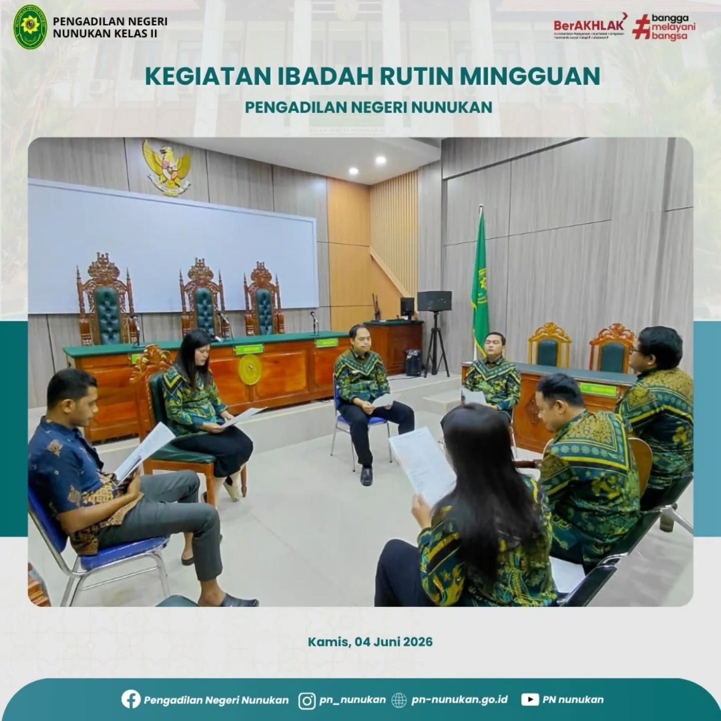 Kamis, 04 Juni 2026 Bertempat di Ruang Sidang Utam…