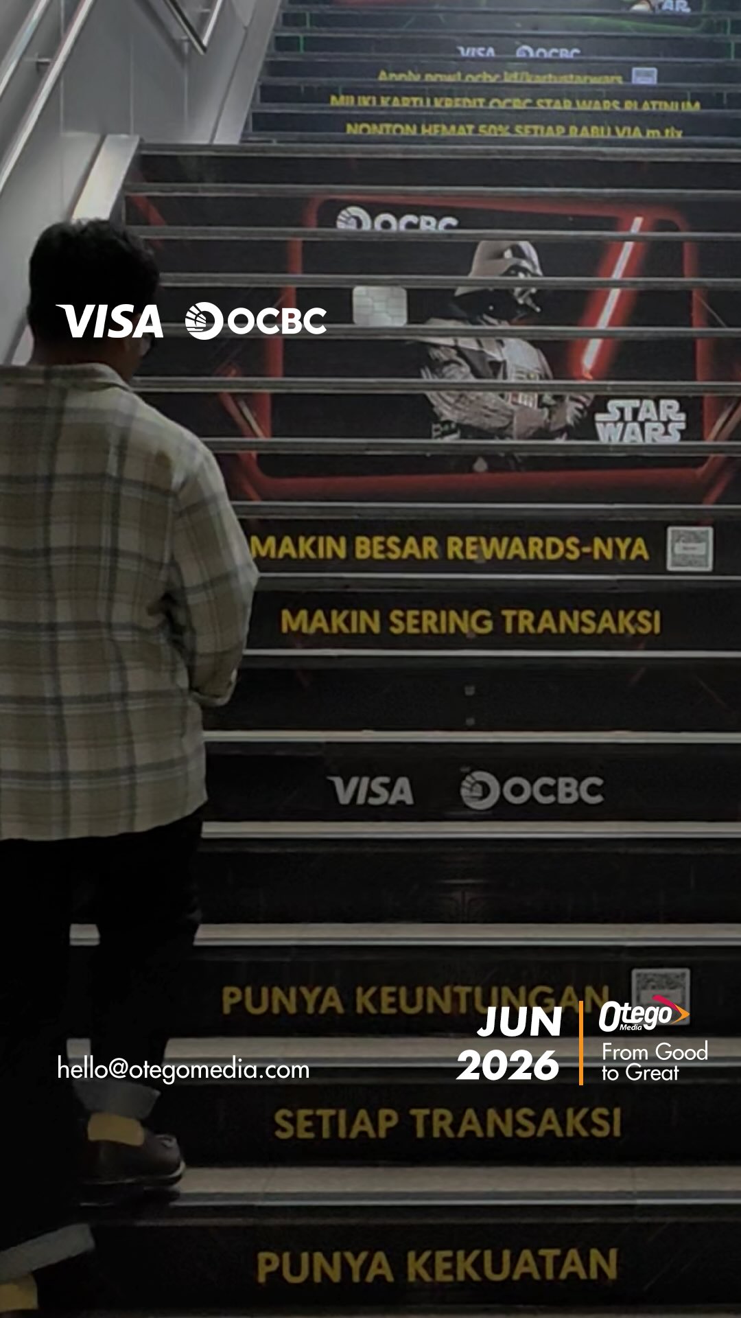 Nikmati desain eksklusif bertema Star Wars dan berbagai keuntungan, karena makin sering transaksi, makin besar rewards-nya.Siap menjelajahi galaksi dengan keuntungan yang lebih maksimal? Buruan apply Kartu Kredit OCBC Star Wars Platinum! ๐ณ๐ช