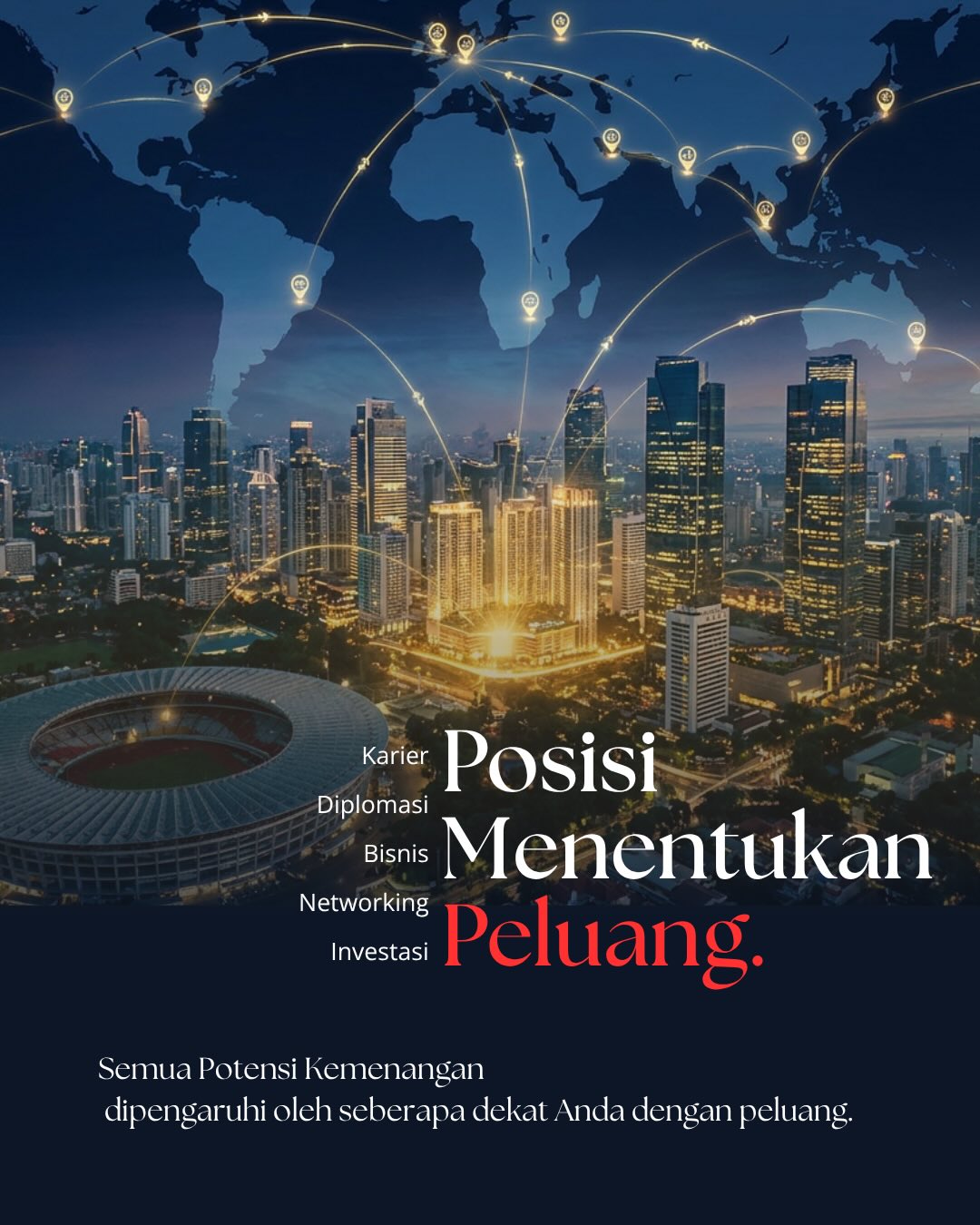 Change The Game.
Bayangkan memulai hari tanpa harus menghabiskan waktu berjam-jam di jalan.
Dalam radius hanya 2,5 KM, kamu sudah berada dekat dengan pusat olahraga kelas dunia, kawasan bisnis, fasilitas premium, hingga berbagai peluang yang terus berkembang.
Karena alamat yang tepat bukan hanya mempersingkat jarak, tetapi juga menghemat waktu, tenaga, dan membuka lebih banyak kesempatan.
Di Permata Hijau Suites, setiap hari dimulai lebih dekat dengan apa yang benar-benar penting.
Closer. Dominate. Win.
Selamat datang di dunia #nyatadekatnya
#permatahijausuites #changethegame #potongkompas