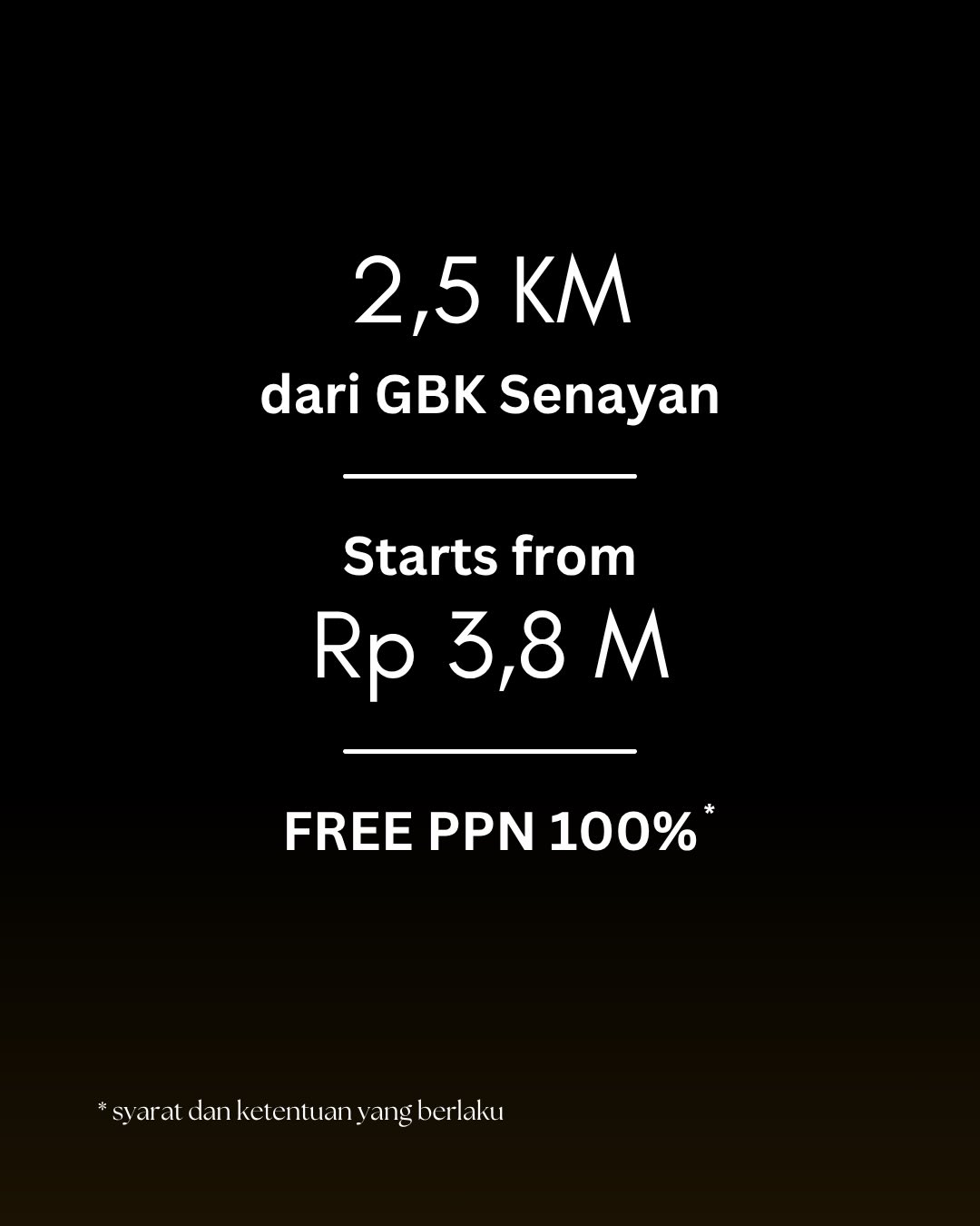 Change The Game.
Bayangkan memulai hari tanpa harus menghabiskan waktu berjam-jam di jalan.
Dalam radius hanya 2,5 KM, kamu sudah berada dekat dengan pusat olahraga kelas dunia, kawasan bisnis, fasilitas premium, hingga berbagai peluang yang terus berkembang.
Karena alamat yang tepat bukan hanya mempersingkat jarak, tetapi juga menghemat waktu, tenaga, dan membuka lebih banyak kesempatan.
Di Permata Hijau Suites, setiap hari dimulai lebih dekat dengan apa yang benar-benar penting.
Closer. Dominate. Win.
Selamat datang di dunia #nyatadekatnya
#permatahijausuites #changethegame #potongkompas