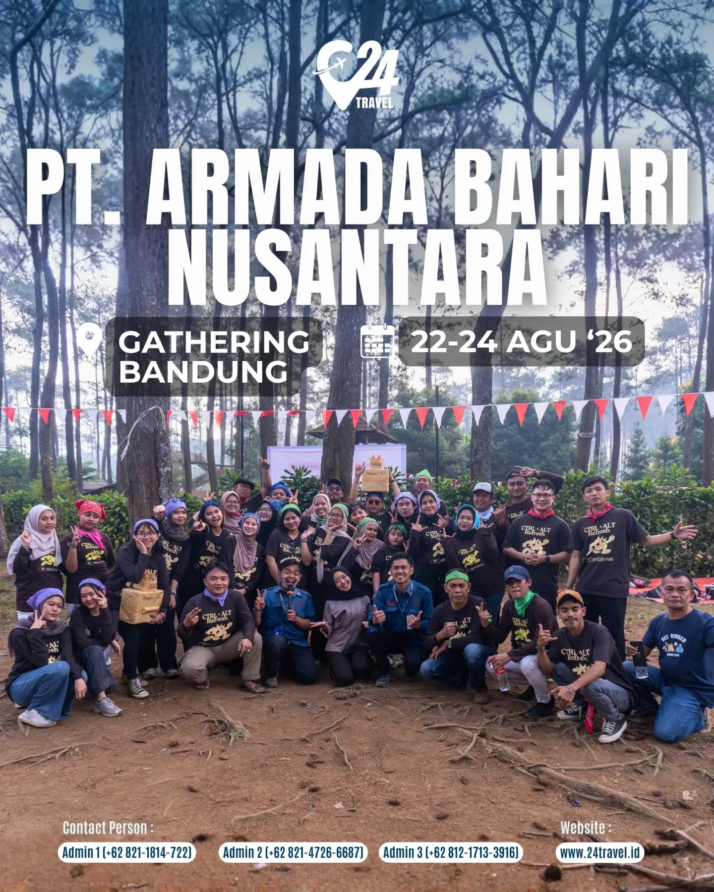 Bandung diaries with PT Armada Bahari Nusantara. 🌿✨
Menikmati perjalanan bersama dan mengabadikan momen.
Info promo & konsultasi klik link bio @24travel.id#24travel #semuabisaliburan #paketwisatabandung #gatheringbandung