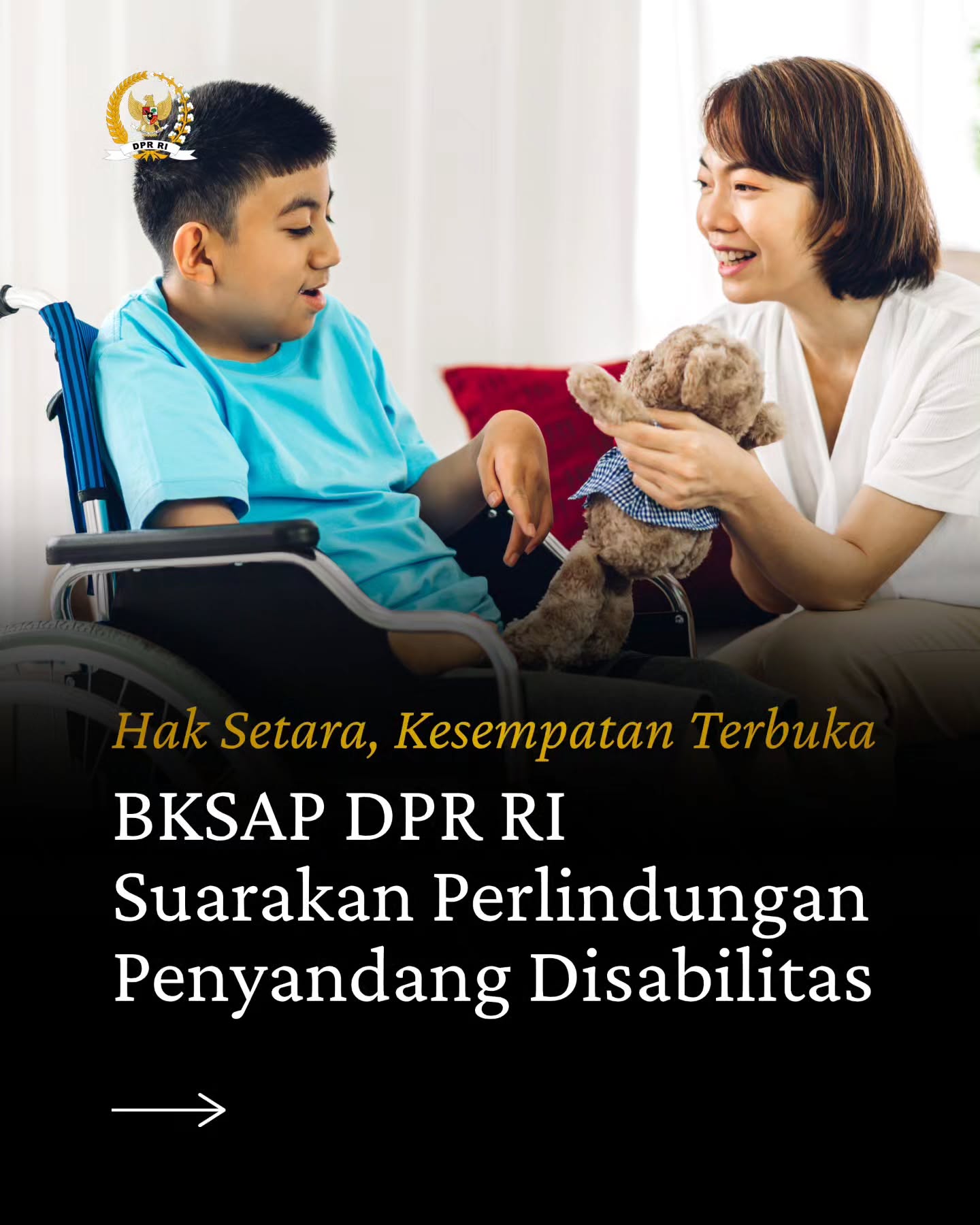 Hak Setara, Kesempatan Terbuka, BKSAP DPR RI Suarakan Perlindungan Penyandang Disabilitas